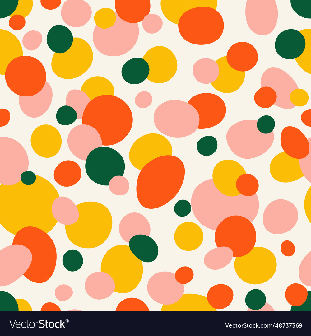Abstract shapes modern seamless pattern design vector image Abstract shapes modern seamless pattern design