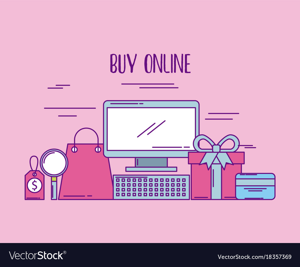 Buy online computer price tag gift bank card