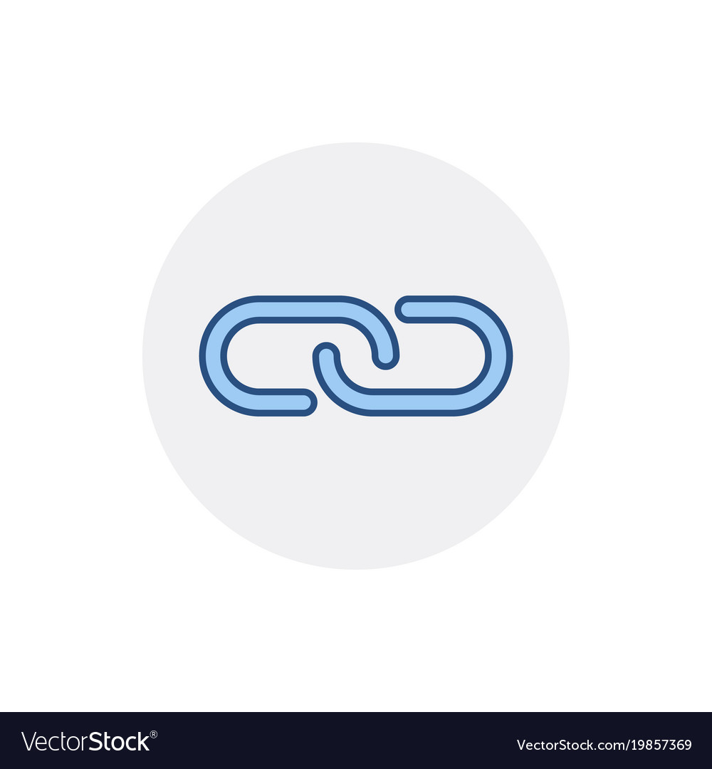 Download Chain hyperlink internet link web icon Royalty Free Vector