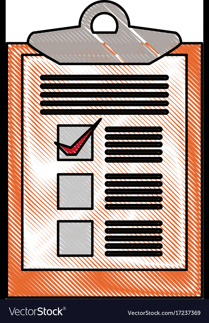Clipboard with checklist icon image