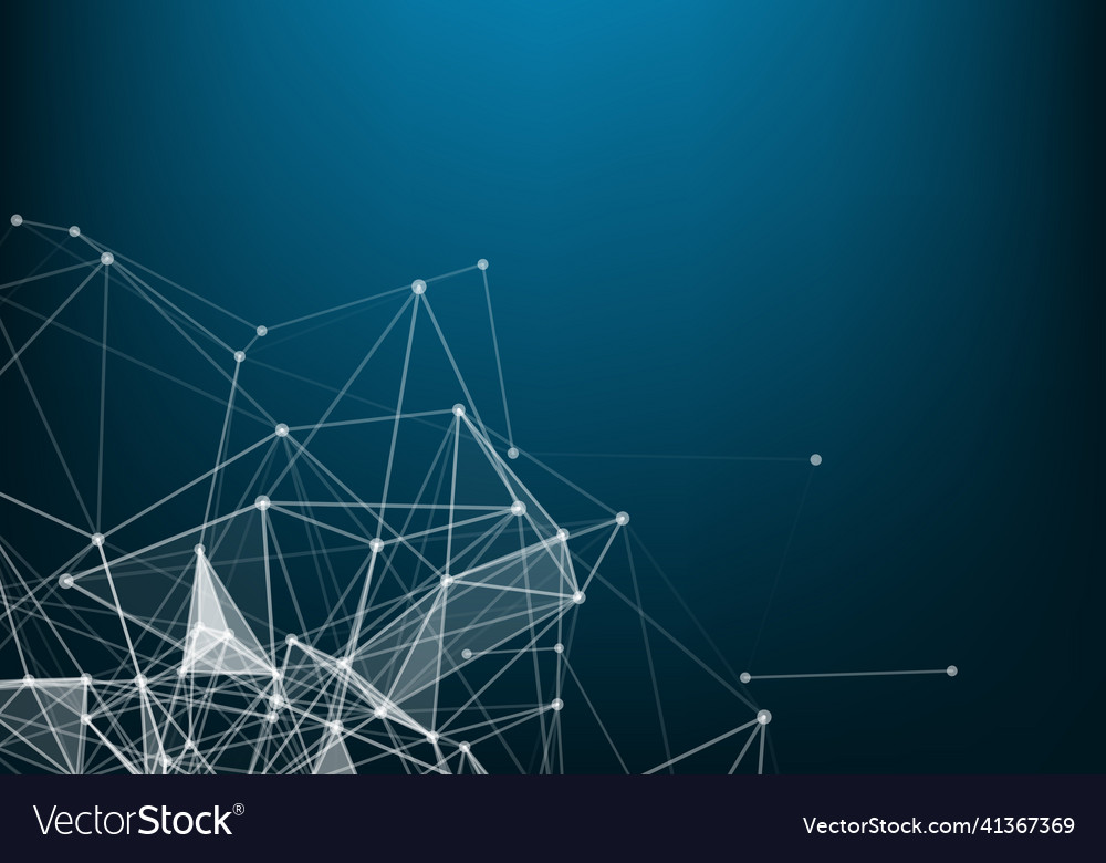 Data technology background big visualization vector image Data technology background big visualization