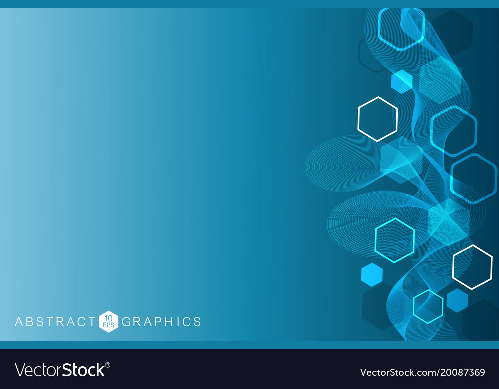 Geometric abstract background with connected line