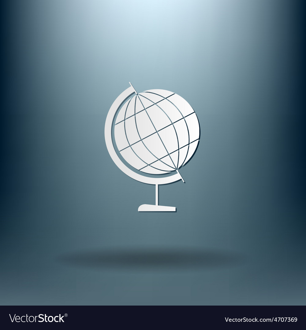 Globe symbol icon geography