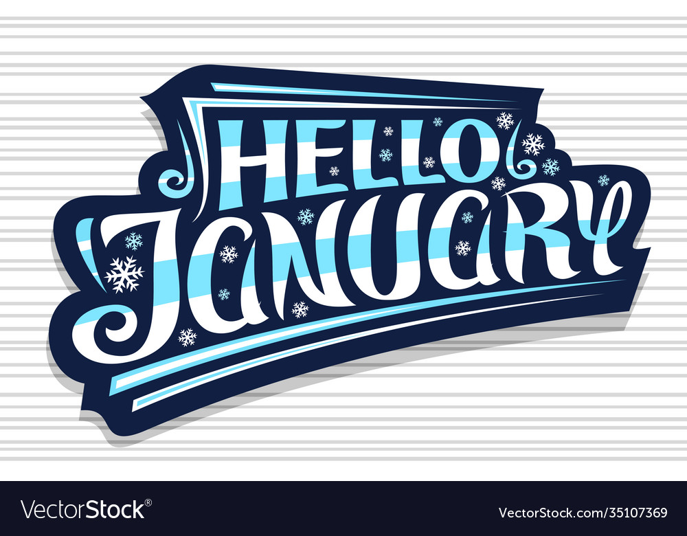 Hello January Festive Greeting