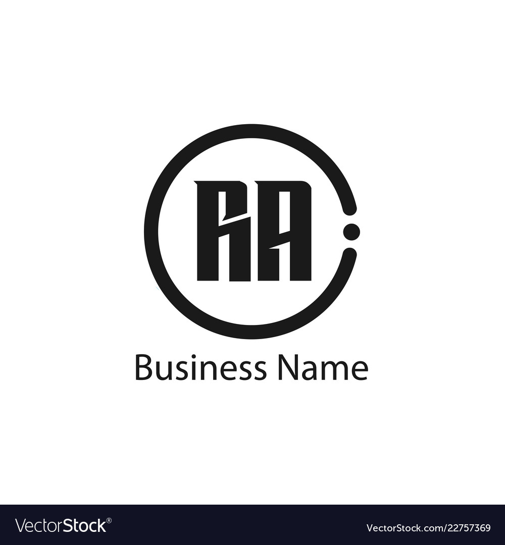 Initial letter ra logo template design