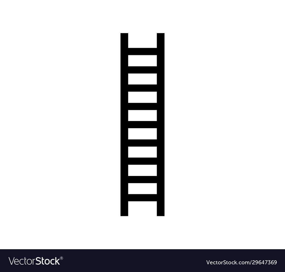 Ladder icon in on white background