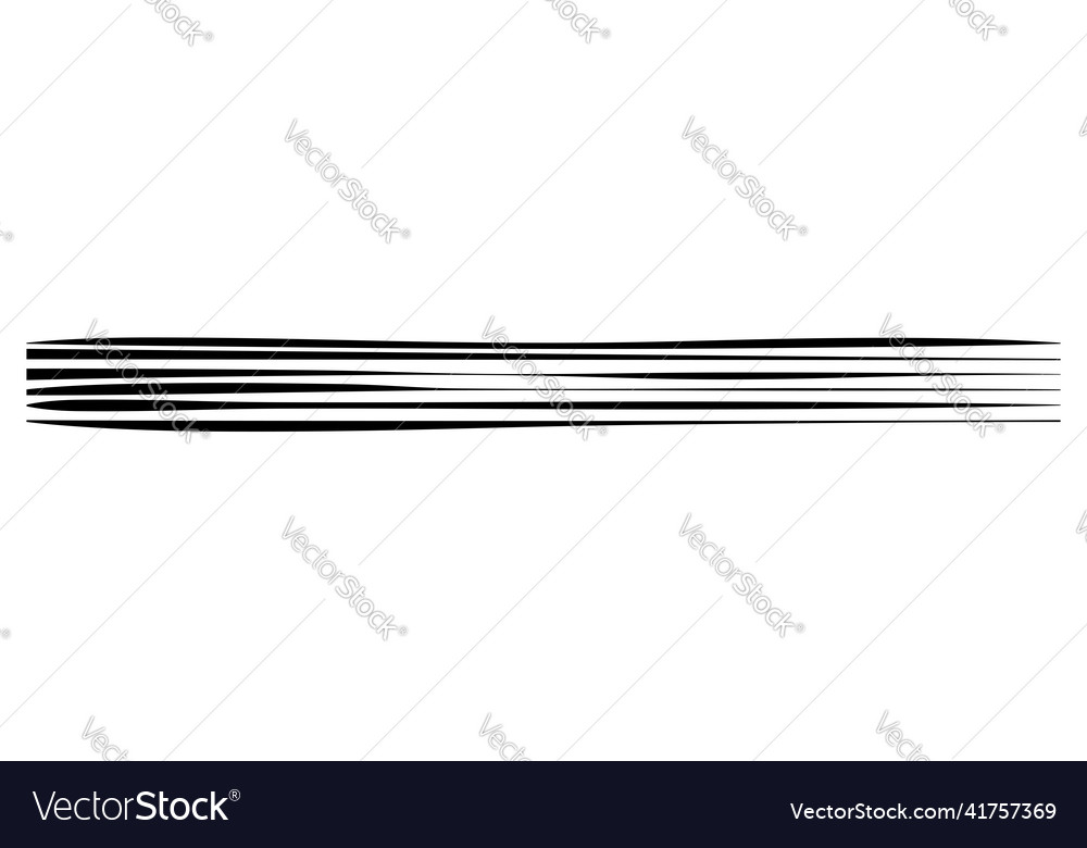 Line stripe element with distorted deformed effect