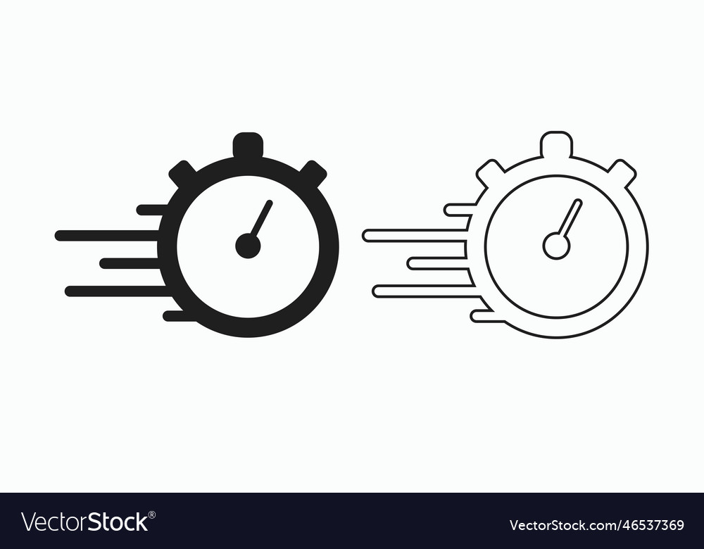 Stopwatch timer icon Royalty Free Vector Image