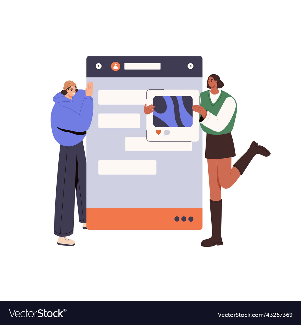 Ux ui designer building mobile app interface vector image Ux ui designer building mobile app interface