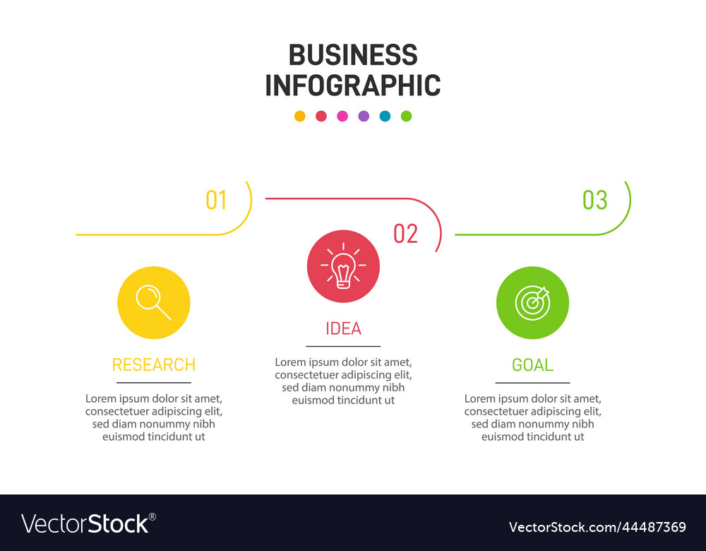 Vertical infographic design with icons and 3 Vector Image