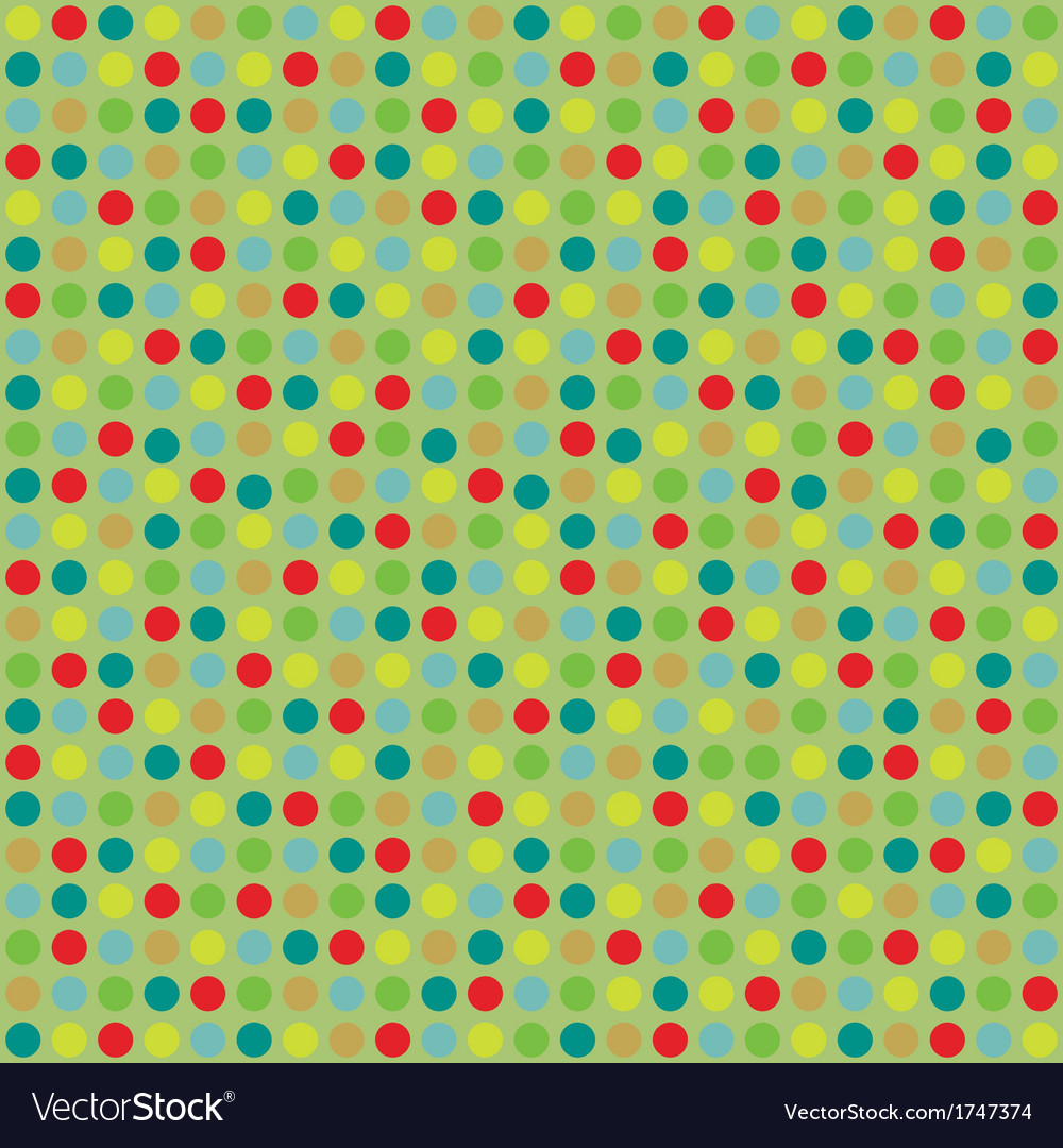 Color dots pattern Royalty Free Vector Image - VectorStock