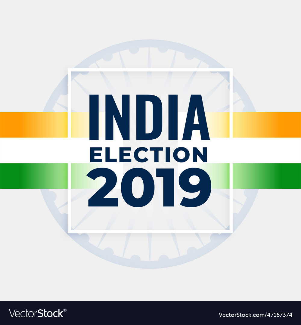 Indian election concept poster design Royalty Free Vector