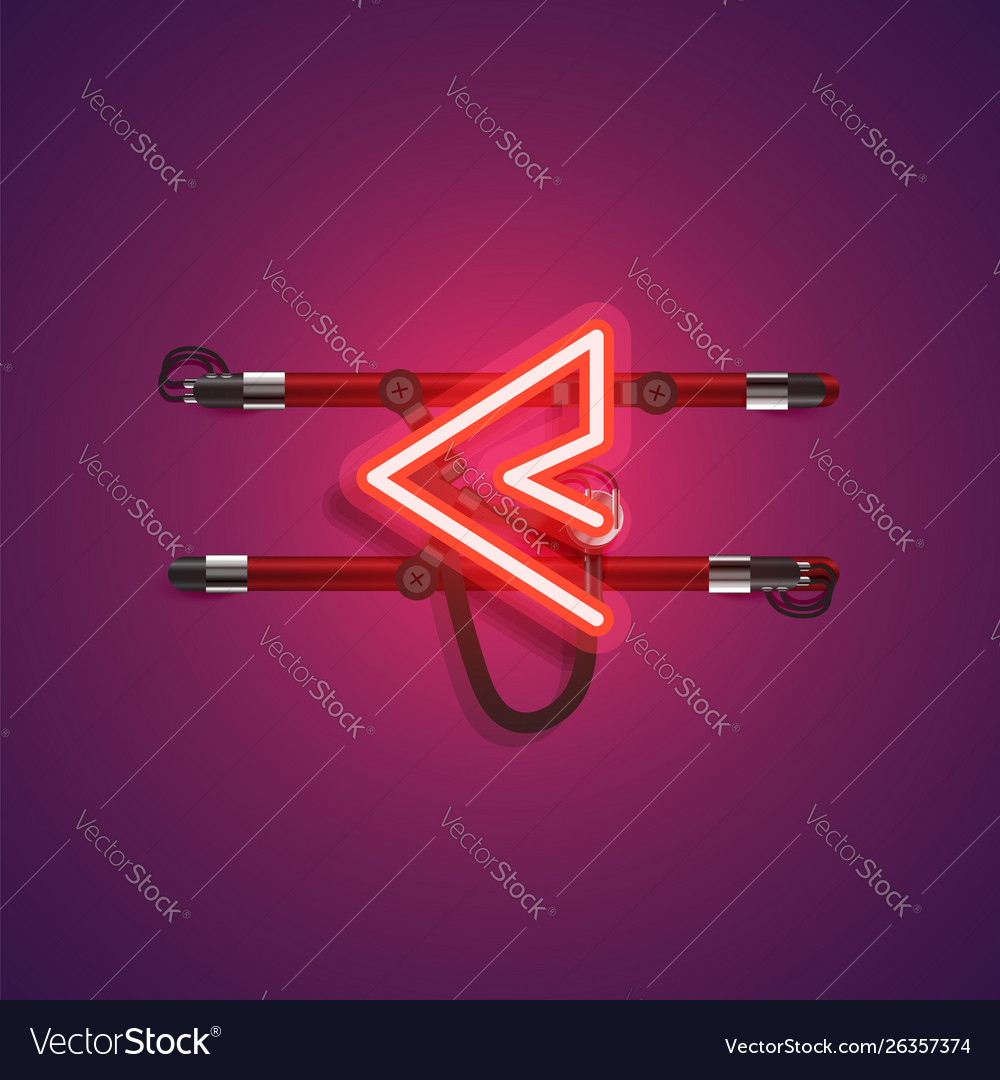 Realistic neon character with wires and console vector image Realistic neon character with wires and console