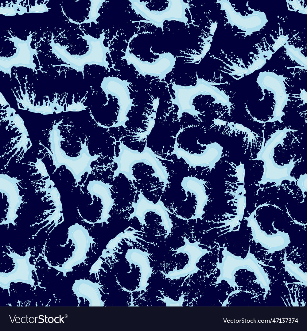 Seamless pattern with splashes