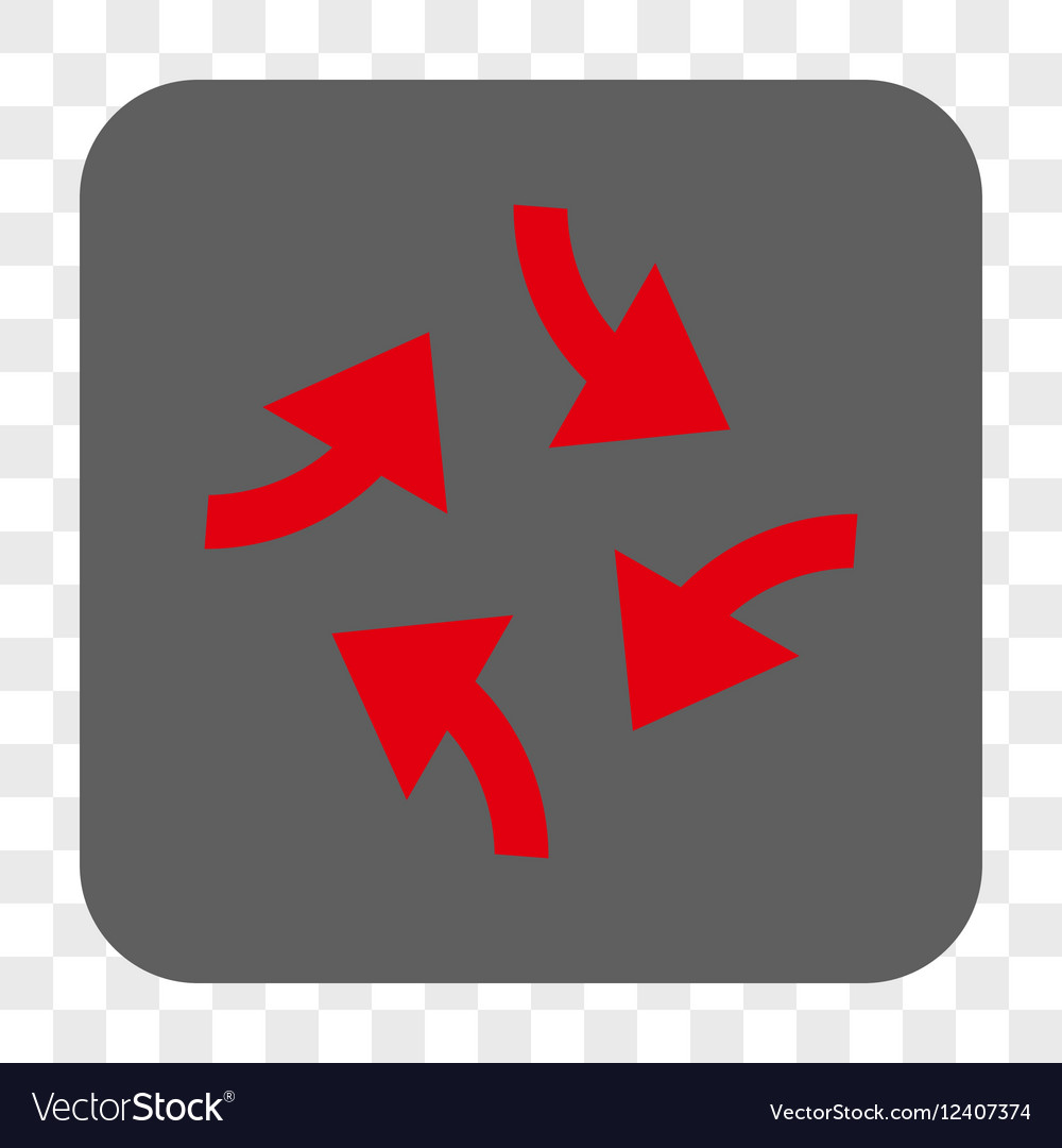 Swirl arrows rounded square button