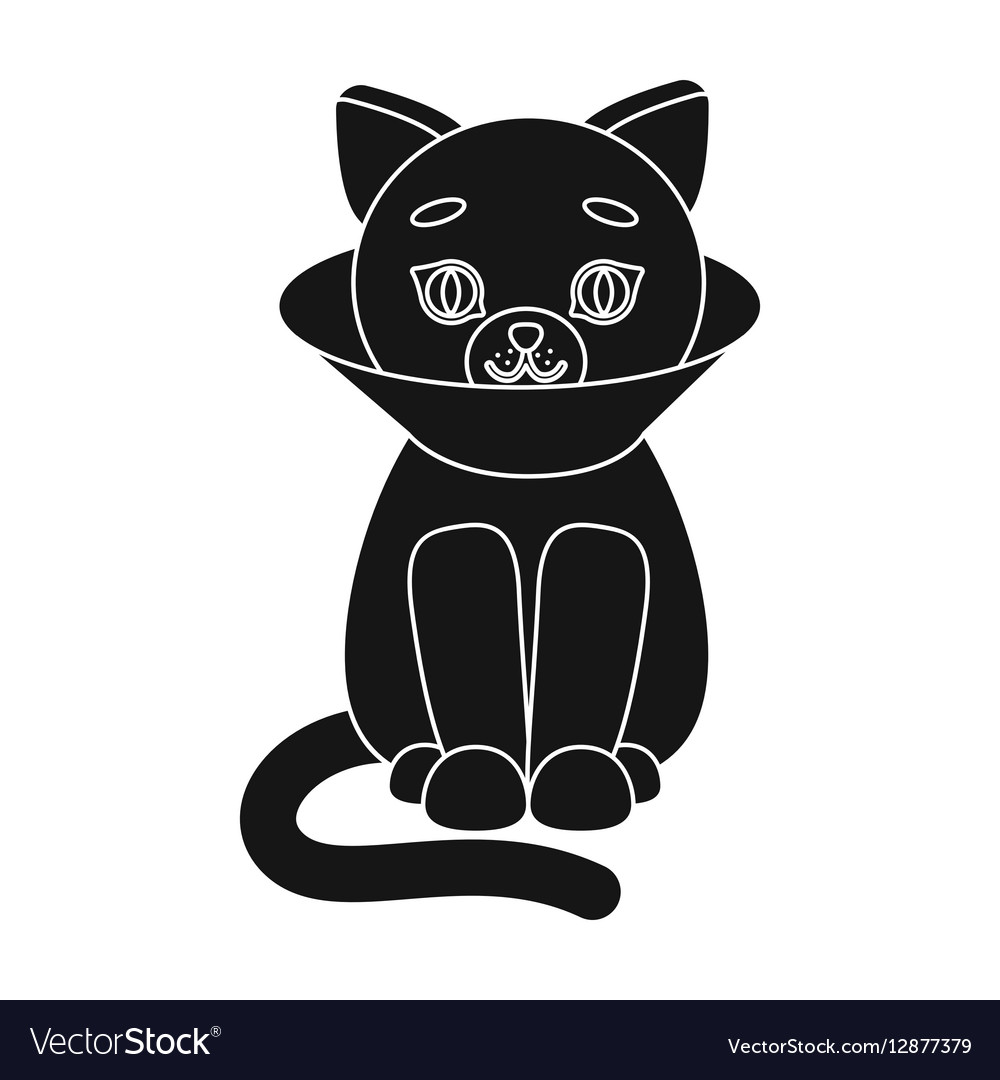 Cat sick icon of for web Royalty Free Vector Image