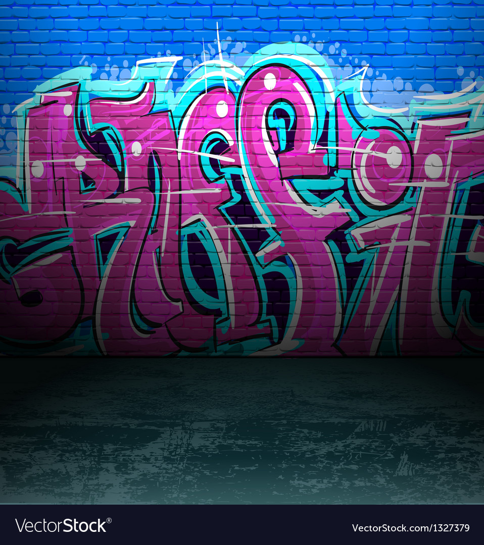 Graffiti Wall Urban Street Art Painting Royalty Free Vector