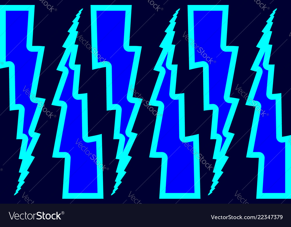 Lightning bolt - abstract geometric pattern vector image Lightning bolt - abstract geometric pattern