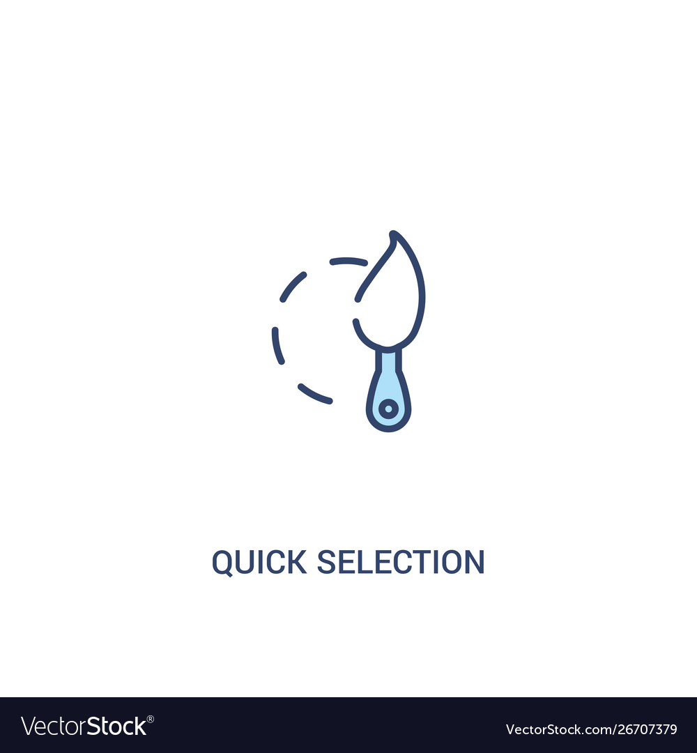 Quick selection concept 2 colored icon simple vector image Quick selection concept 2 colored icon simple