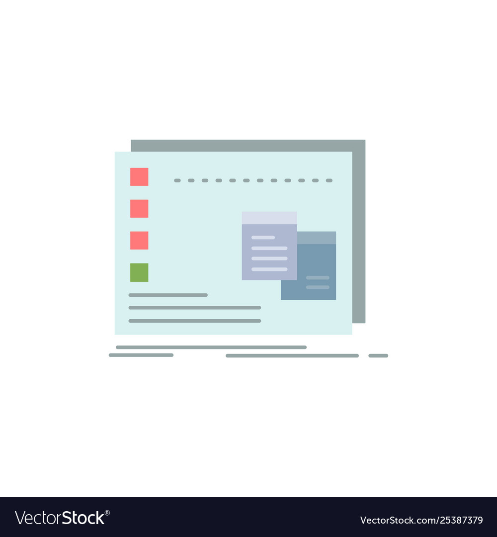 Window mac operational os program flat color icon vector image Window mac operational os program flat color icon
