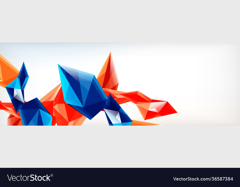 3d triangles and pyramids abstract vector image 3d triangles and pyramids abstract