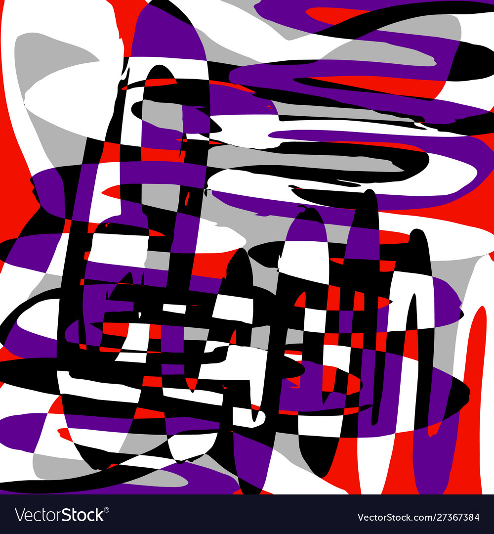 Abstract color pattern in graffiti style quality