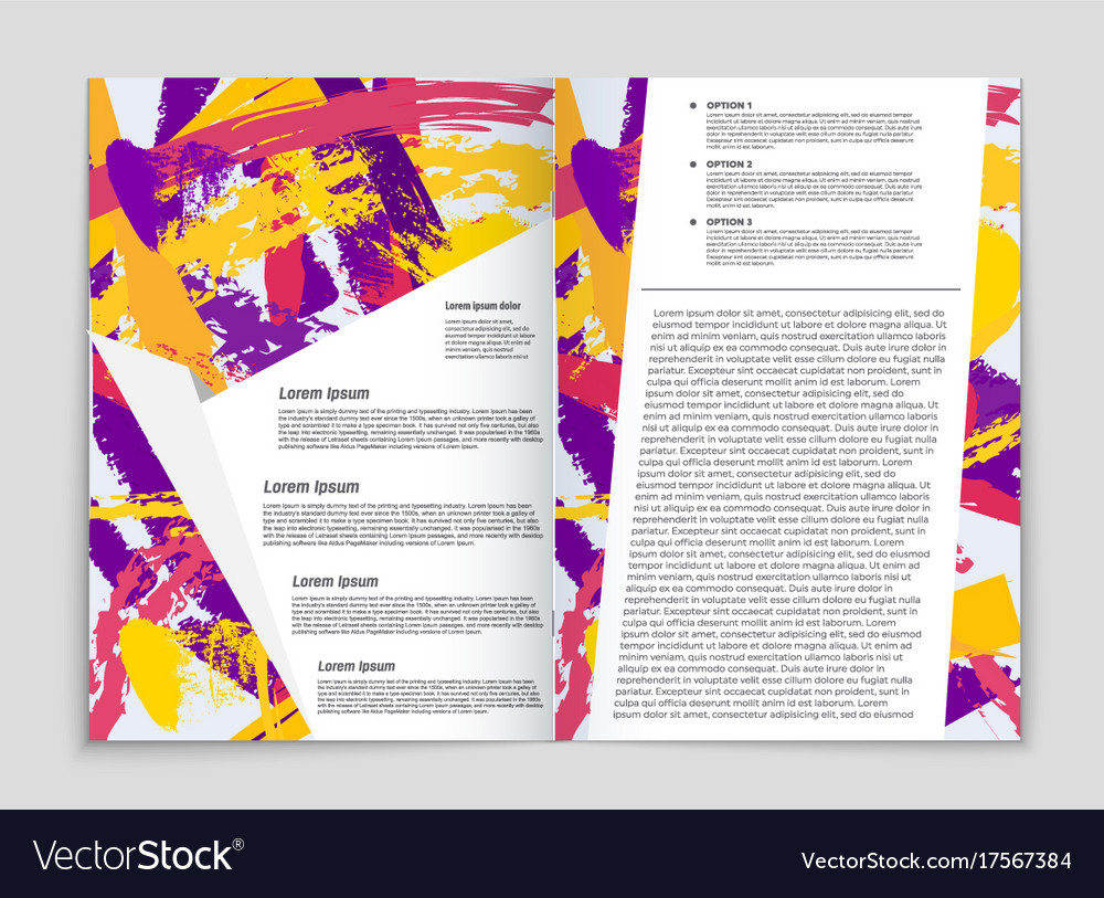 Abstract layout background set for art