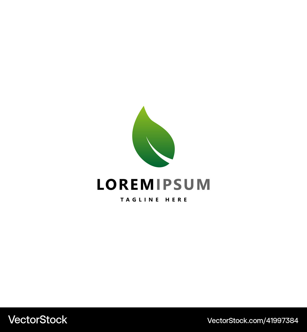 Abstract leaf logo Royalty Free Vector Image - VectorStock