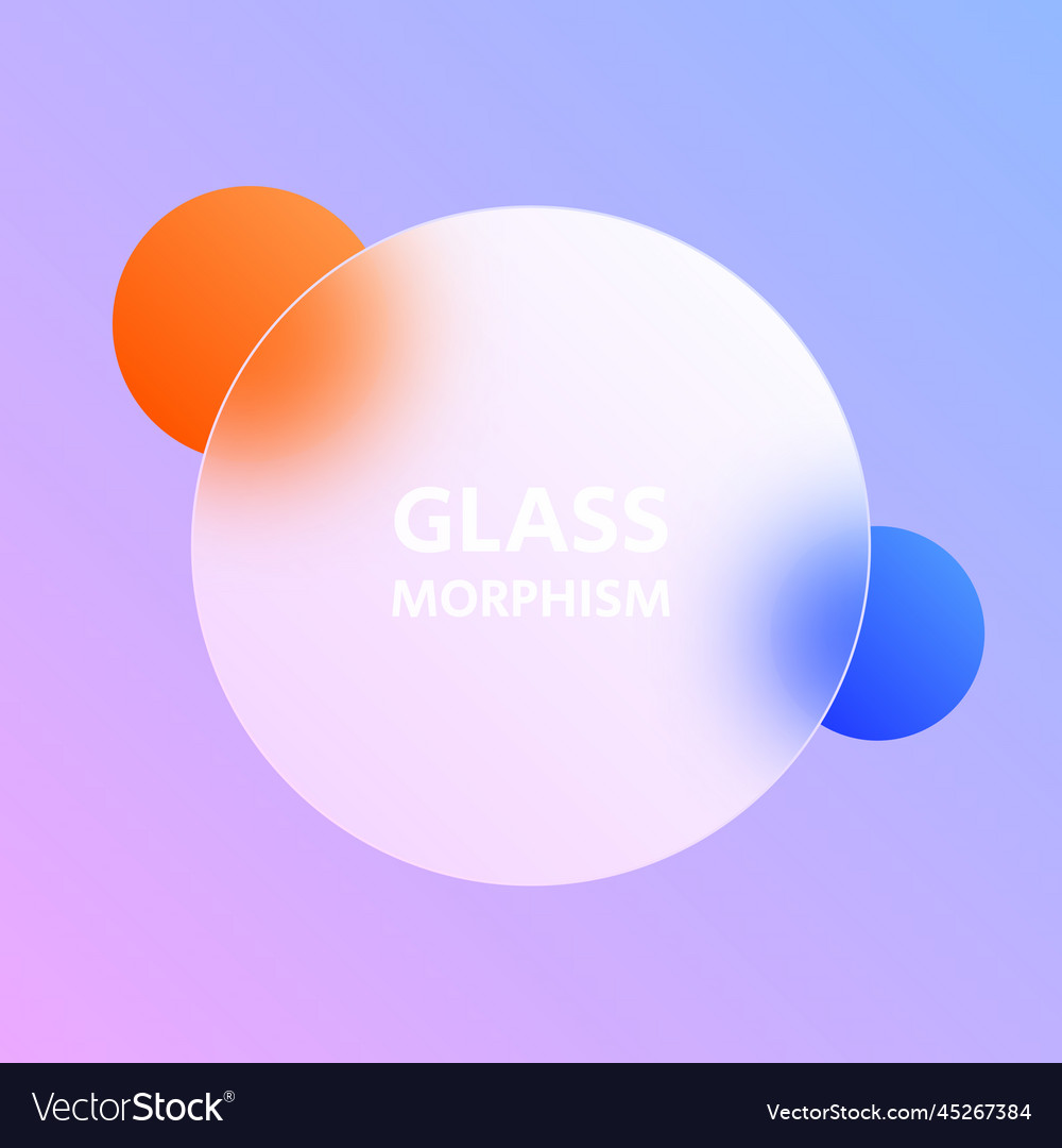 Glassmorphism effect background transparent matte vector image Glassmorphism effect background transparent matte