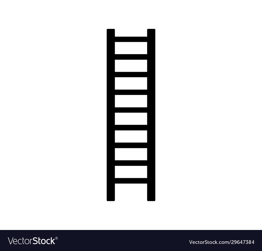 Ladder icon in on white background