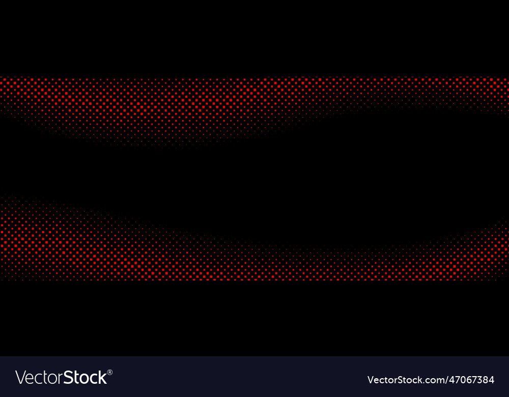 Red halftone wave gradient texture retro dotted