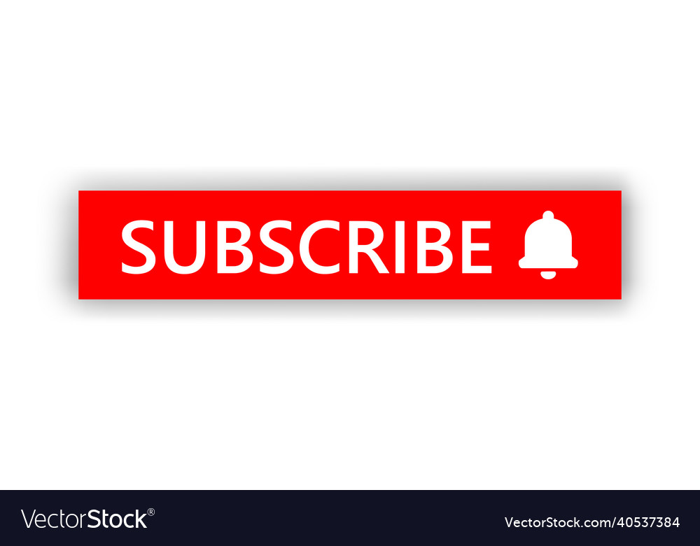 Red Subscribe Button with Bell Icon