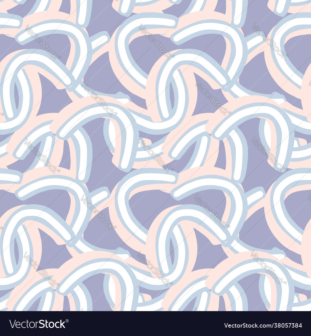 Scandinavian naive seamless pattern with random vector image Scandinavian naive seamless pattern with random