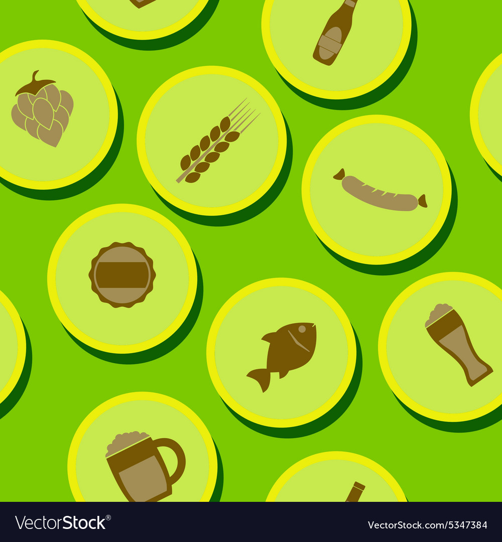 Seamless pattern with consumption of beer