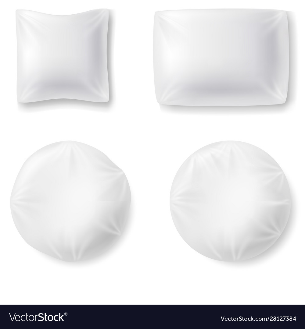 Set mockup a realistic pillows