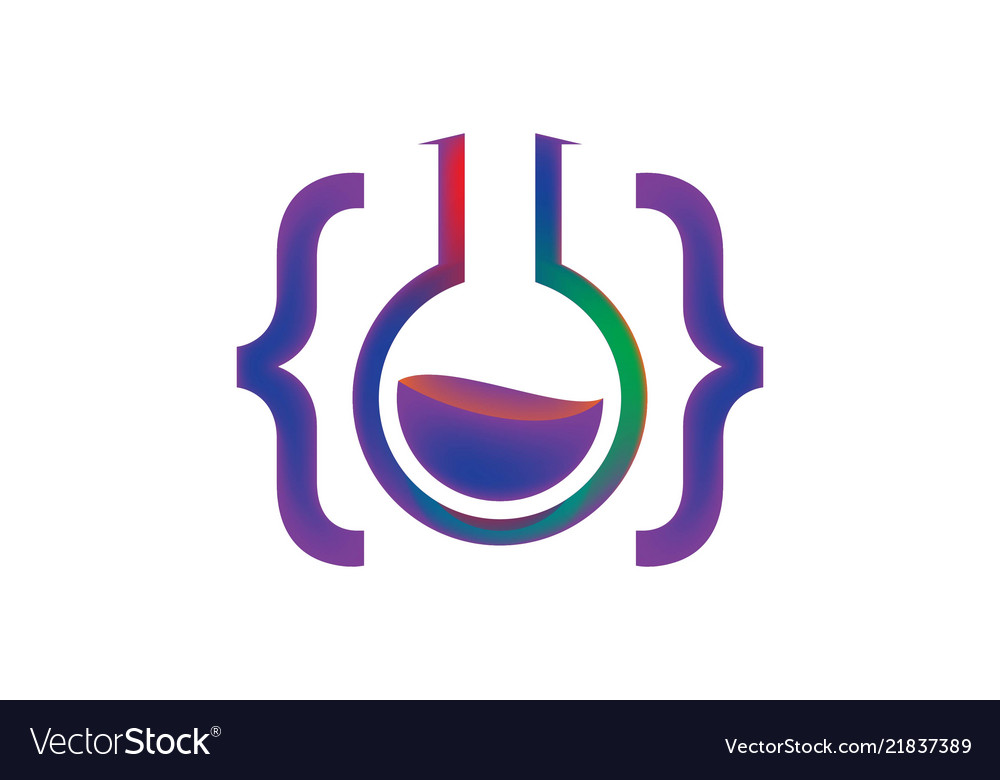 Code lab logo design inspiration Royalty Free Vector Image