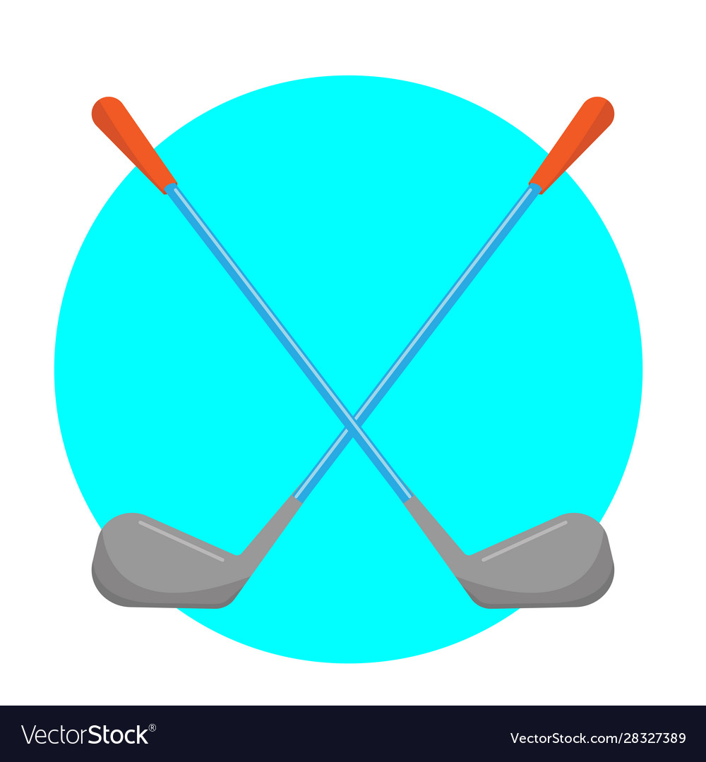 Golf club simple clip art