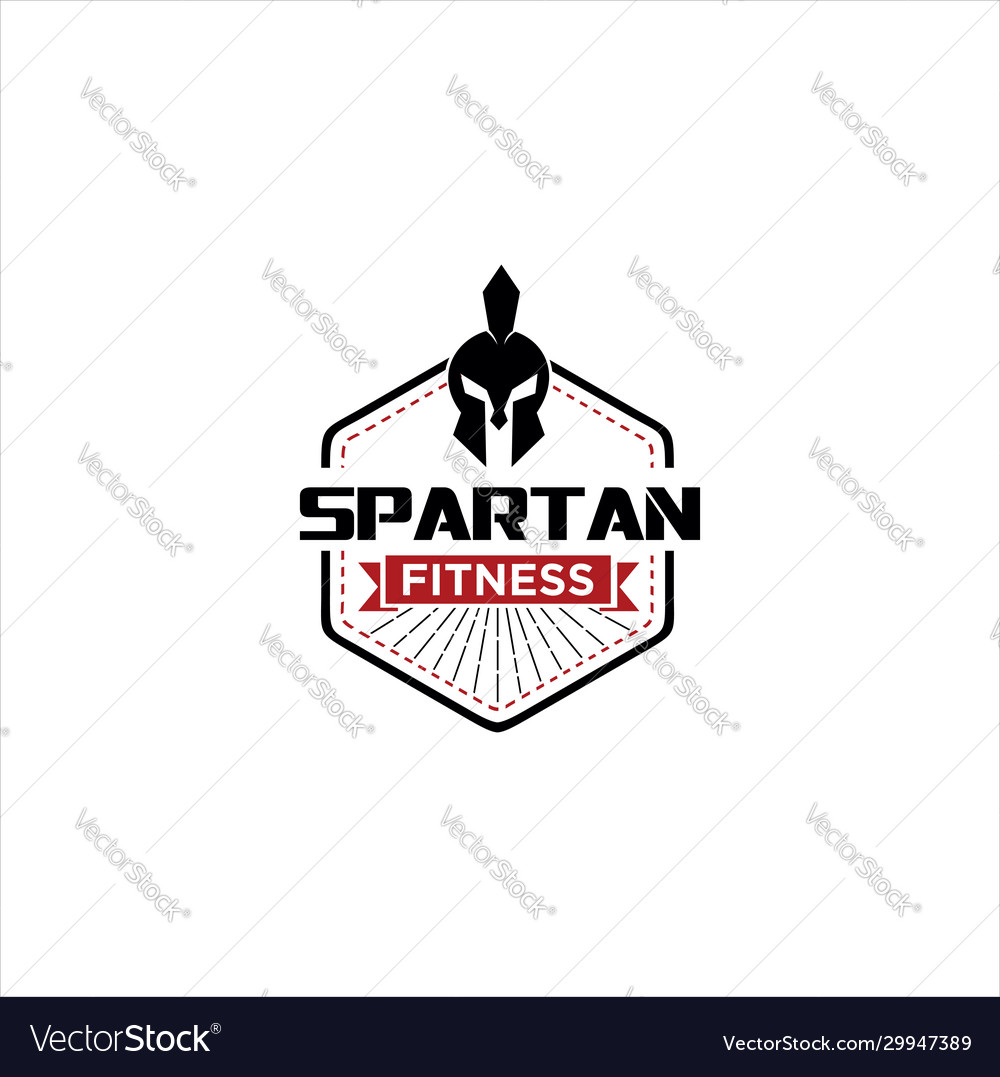 Gym fitness spartan logo design bodybuilding