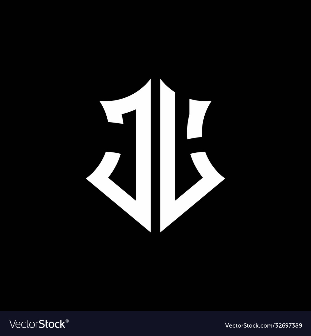 Jl monogram logo with a sharp shield style