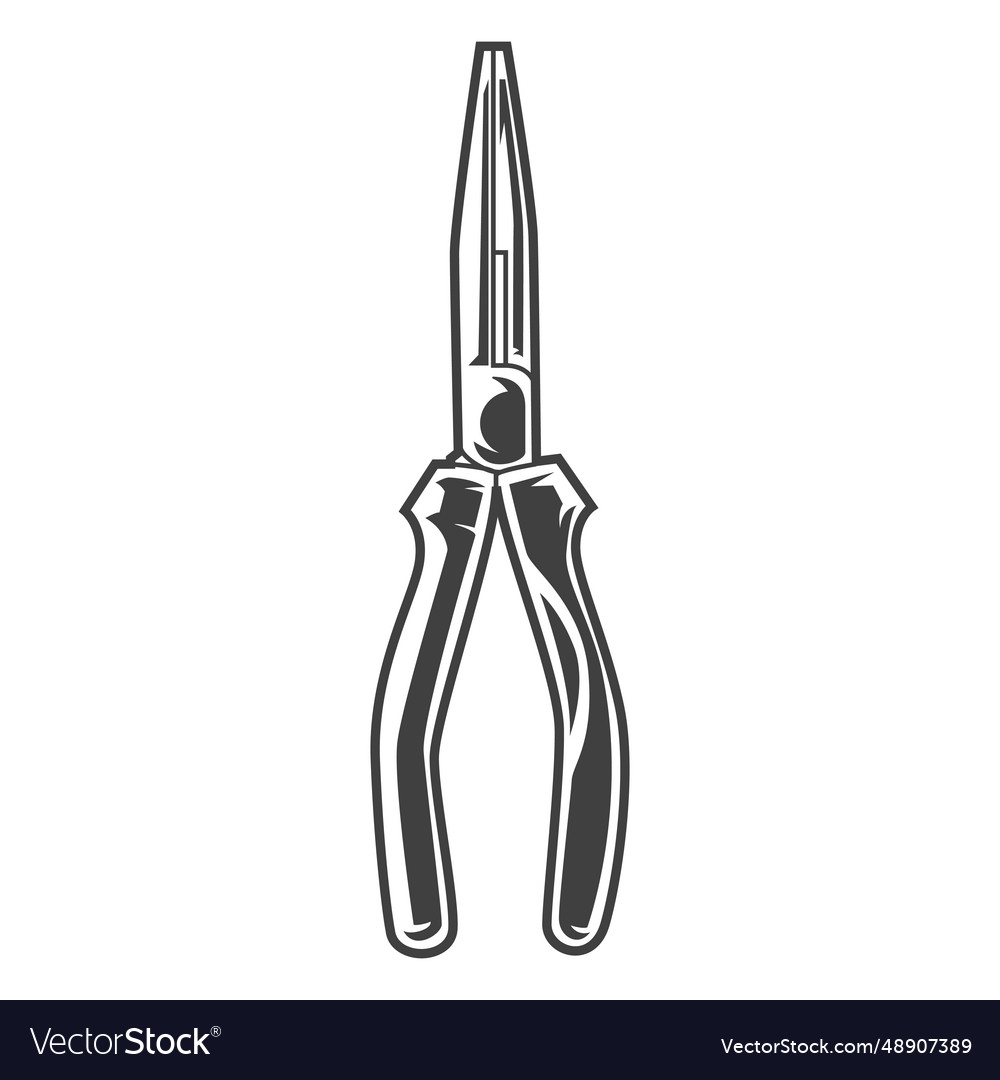 Lange Nasenzange vector image Lange Nasenzange