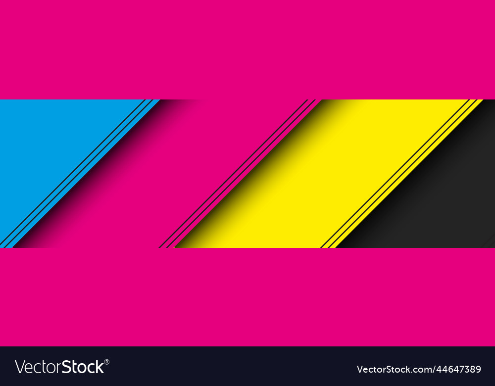 Modern material header with overlapped layers vector image Modern material header with overlapped layers