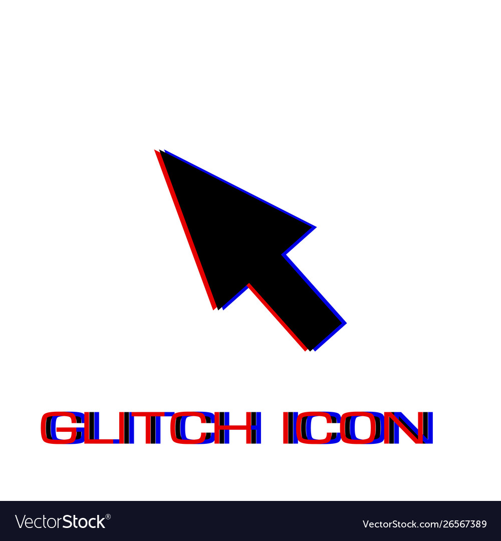 Pointer icon flat vector image Pointer icon flat