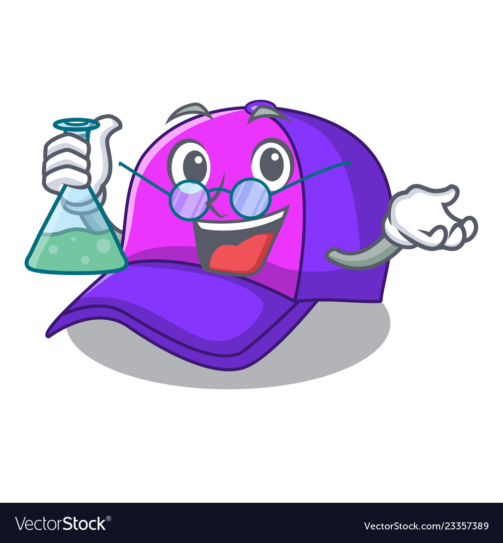 Professor isolated cap in the a mascot