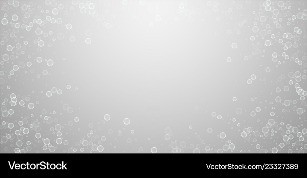 Soap bubbles abstract background blowing Vector Image