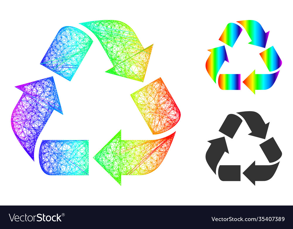 Spectrum network gradient recycle icon