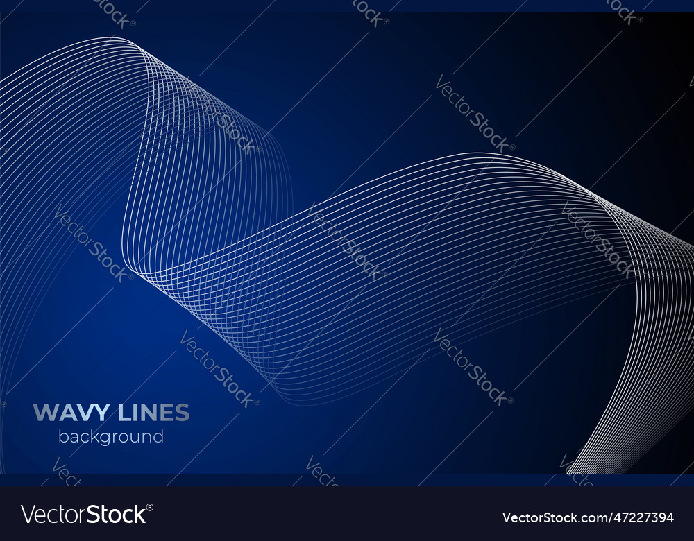 Abstract wavy lines background in design