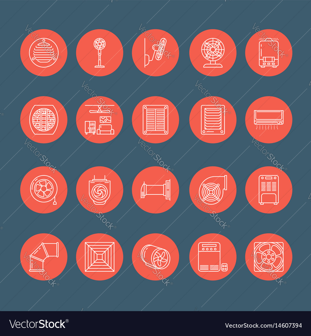 Air Conditioning & Ventilation Icons