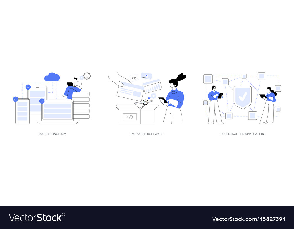 Application service abstract concept Vector Image Application service abstract concept