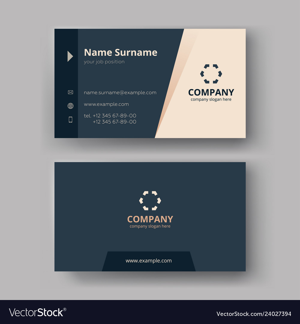 Business card templates Royalty Free Vector Image For Buisness Card Templates