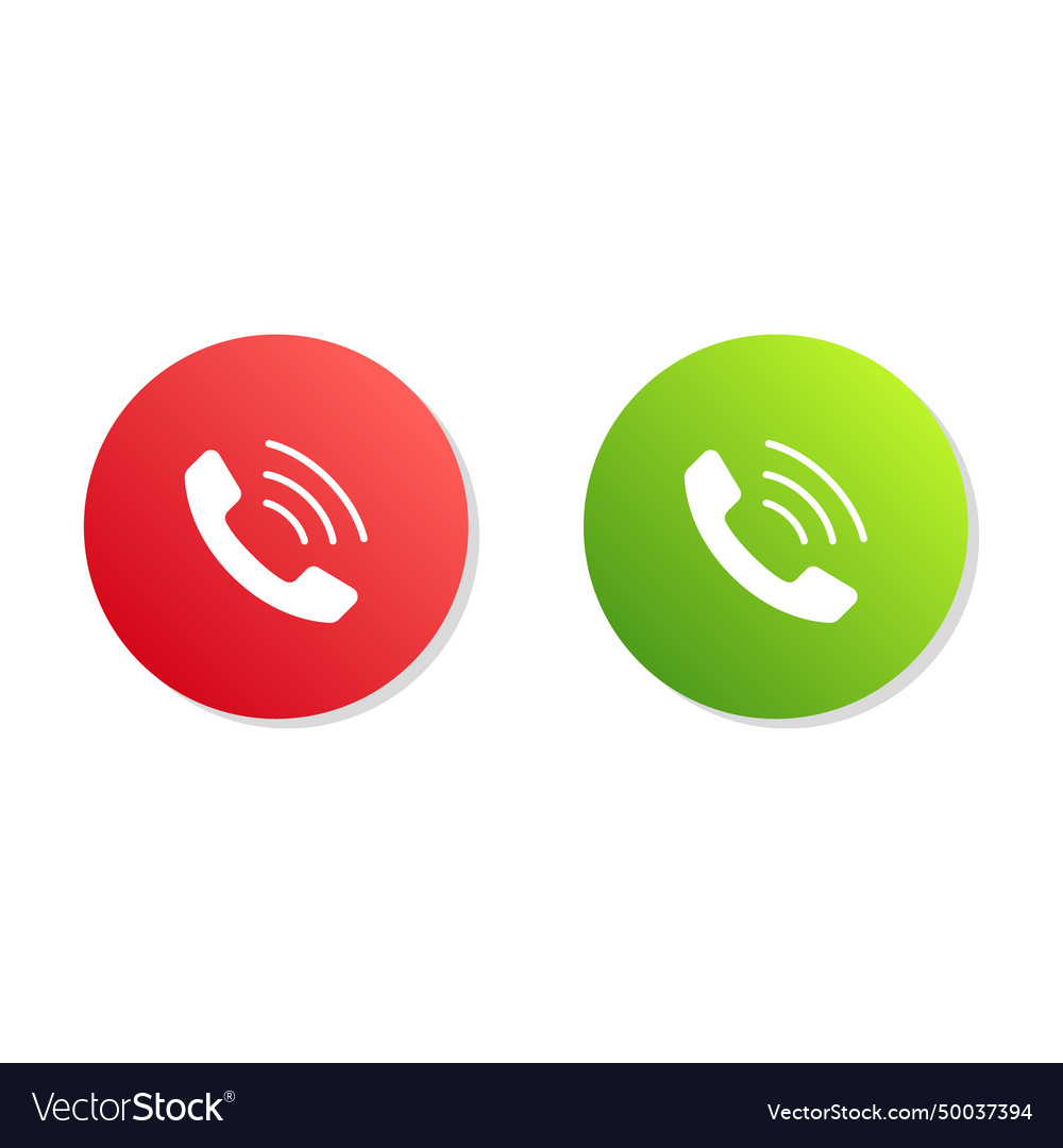 Red and green yes no call buttons